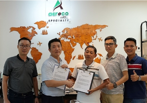 [SSB News] Saola Farm ký  kết hợp tác phát triển tại thị trường Hàn Quốc với Aeroco Coffee thương hiệu cà phê đặc biệt, chất lượng cao